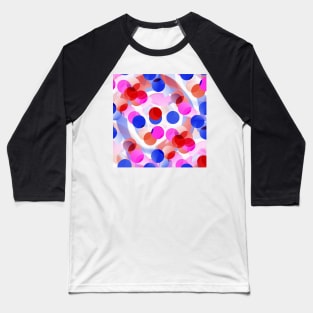 Cheerful dots Baseball T-Shirt